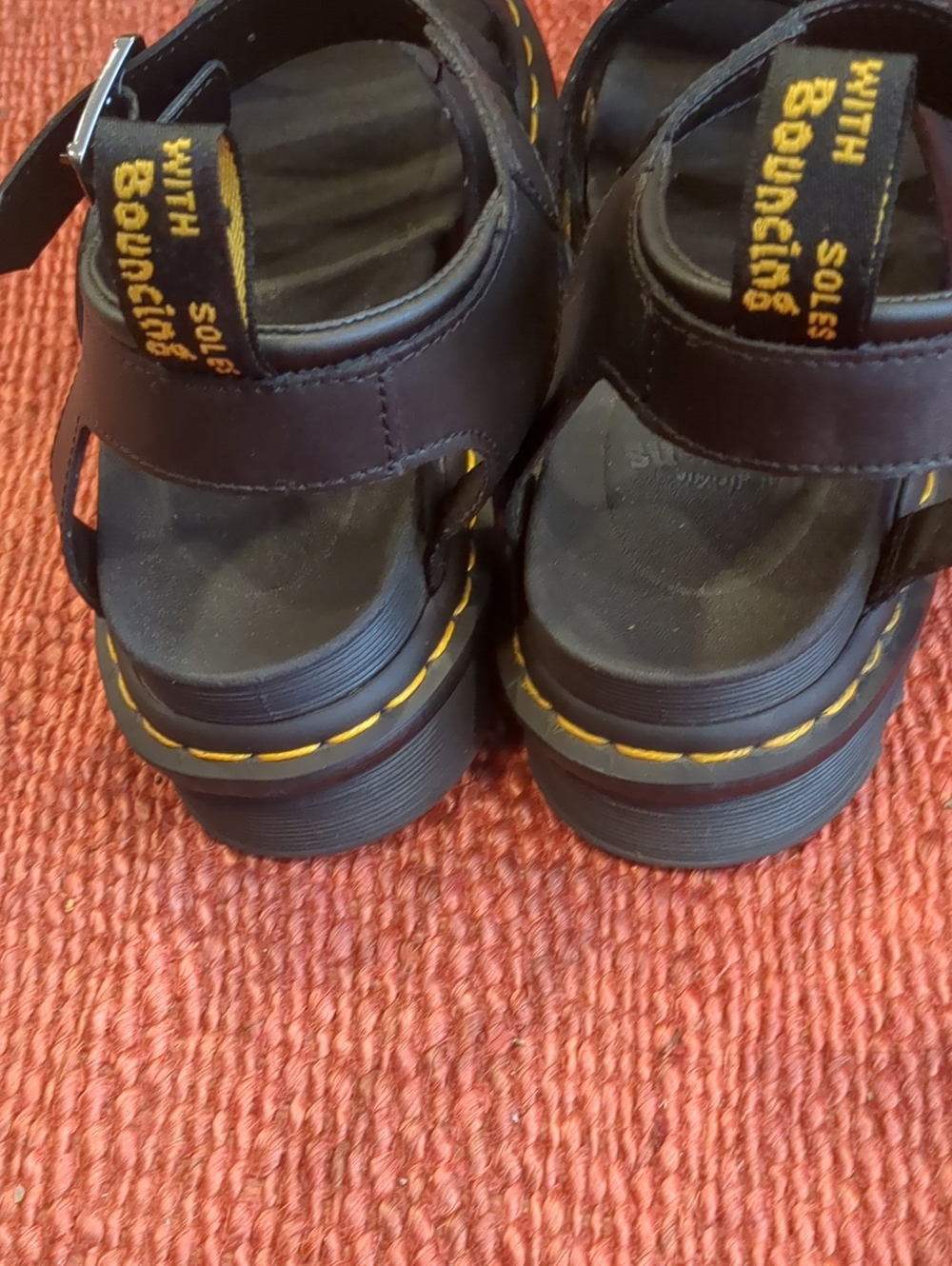 Dr. Martens Black Blaire Flatform Sandals 38 Size 7 - Picture 8 of 12
